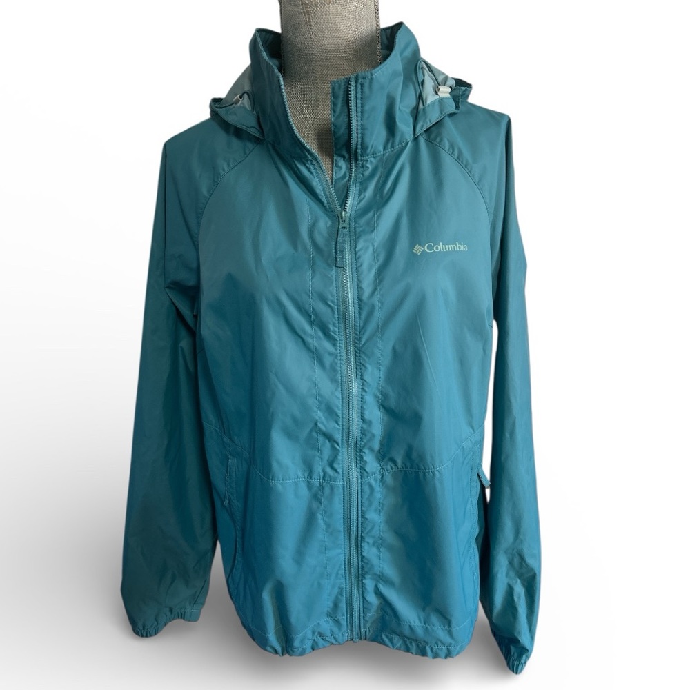 Columbia Teal Hooded Jacket